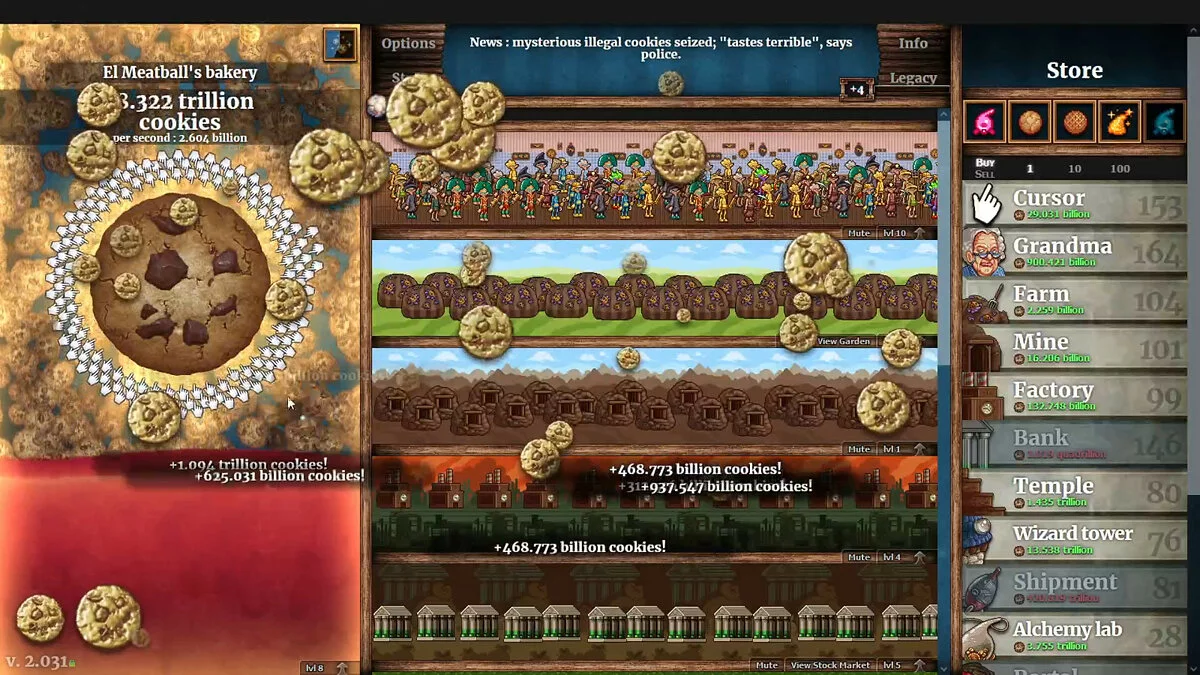 Скриншоты из Cookie Clicker / Картинка 16