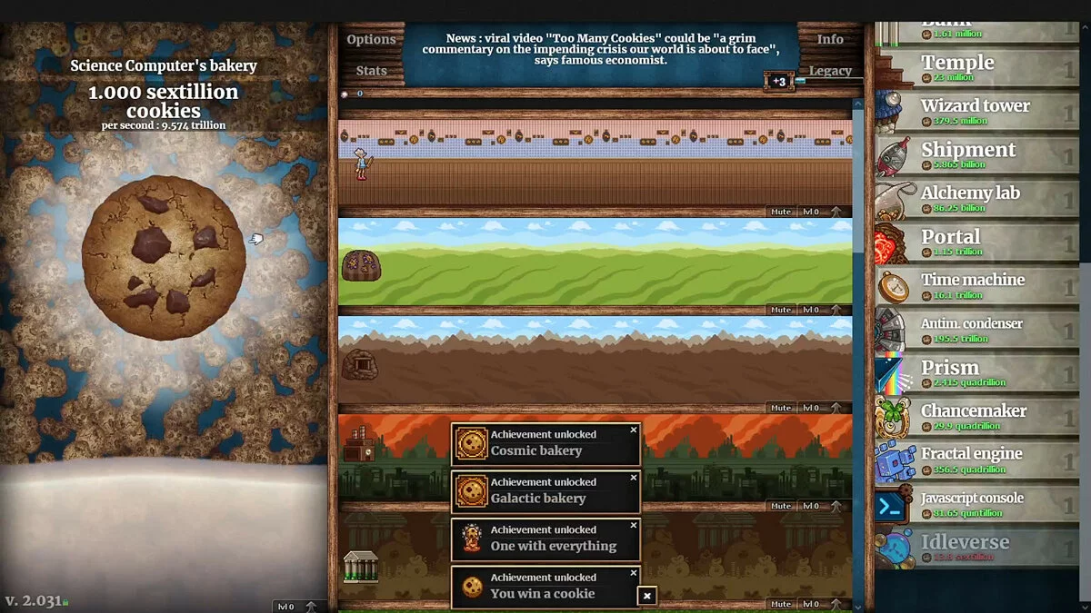 Скриншоты из Cookie Clicker / Картинка 15