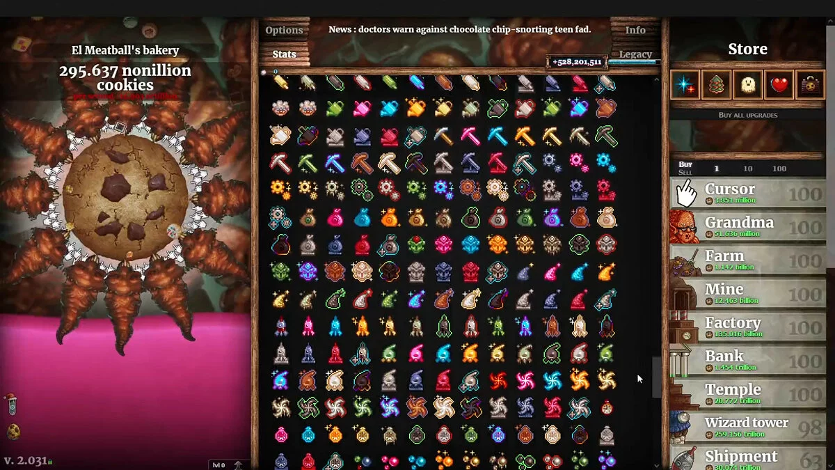 Скриншоты из Cookie Clicker / Картинка 17