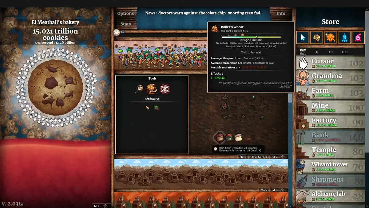 Скриншоты из Cookie Clicker / Картинка 19