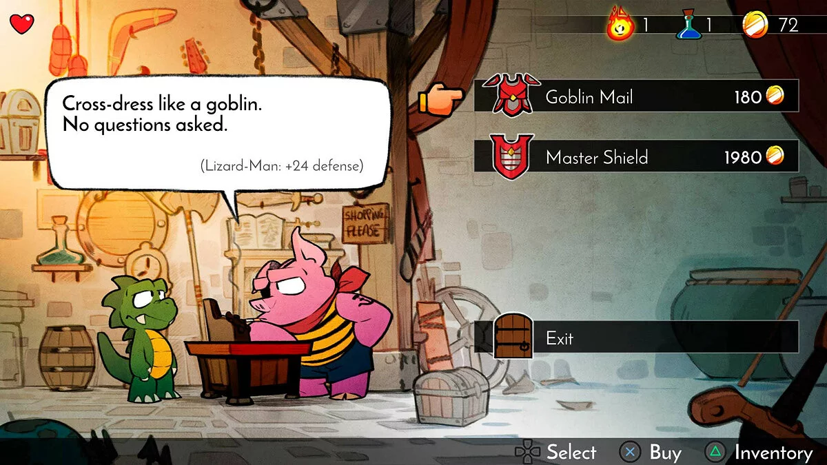 Скриншоты из Wonder Boy: The Dragon's Trap / Картинка 9