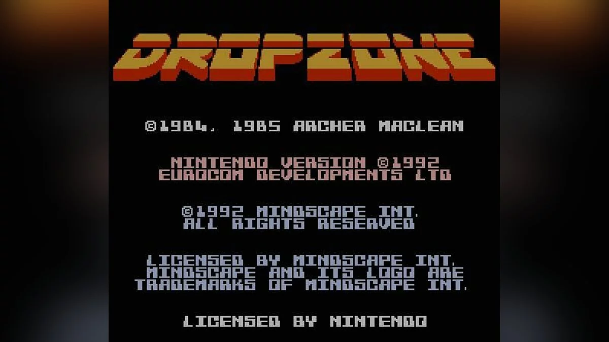 Скриншоты из Dropzone (1984) / Картинка 2