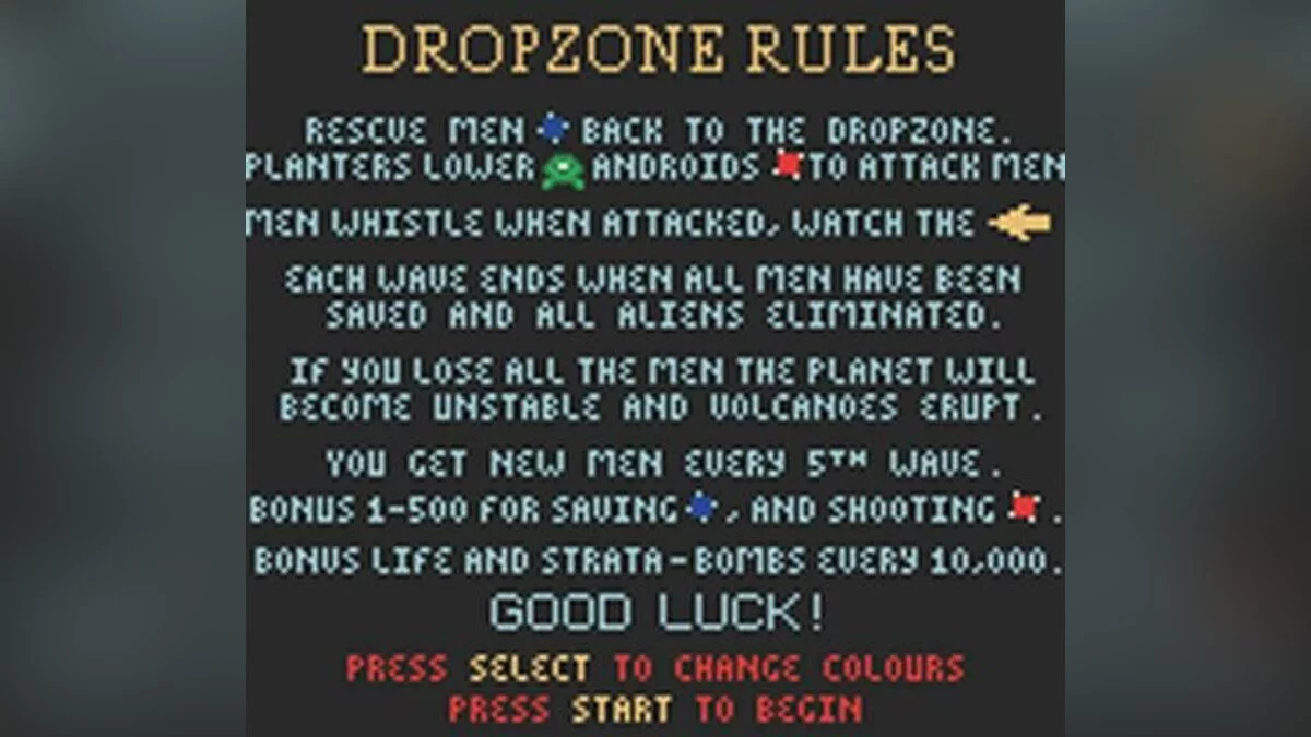 Скриншоты из Dropzone (1984) / Картинка 45