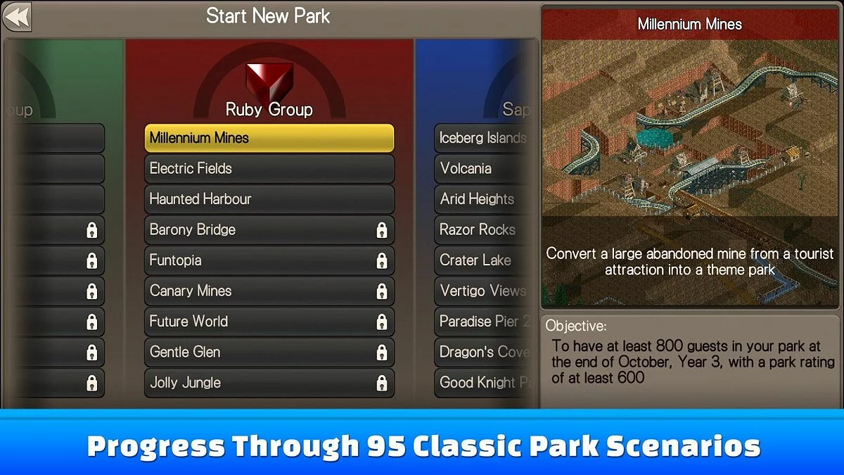 Скриншоты из RollerCoaster Tycoon Classic / Картинка 3
