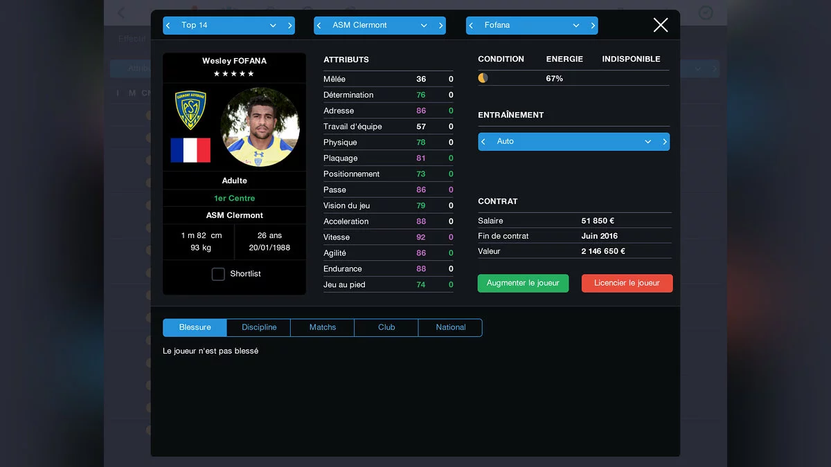 Скриншоты из Pro Rugby Manager 2015 / Картинка 1