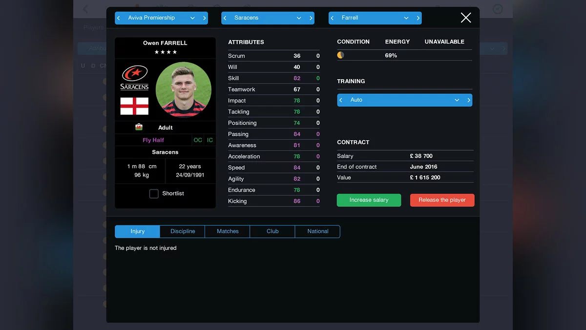 Скриншоты из Pro Rugby Manager 2015 / Картинка 4