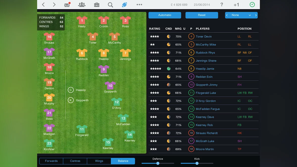 Скриншоты из Pro Rugby Manager 2015 / Картинка 5