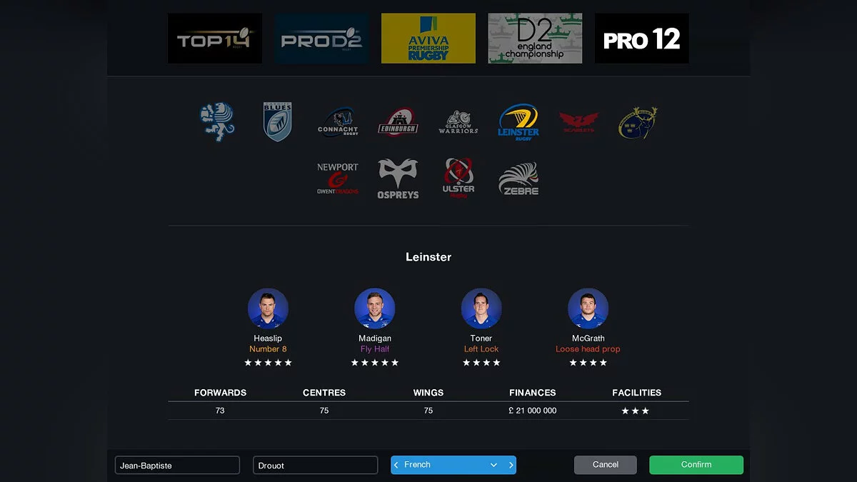 Скриншоты из Pro Rugby Manager 2015 / Картинка 7