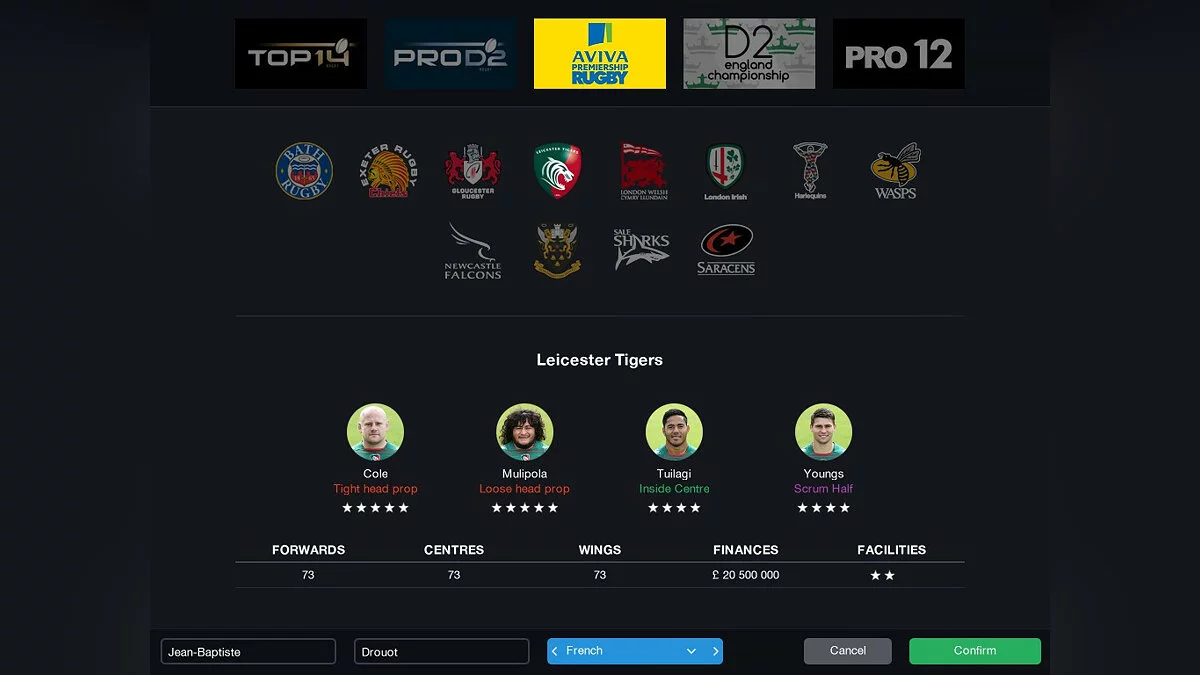 Скриншоты из Pro Rugby Manager 2015 / Картинка 10