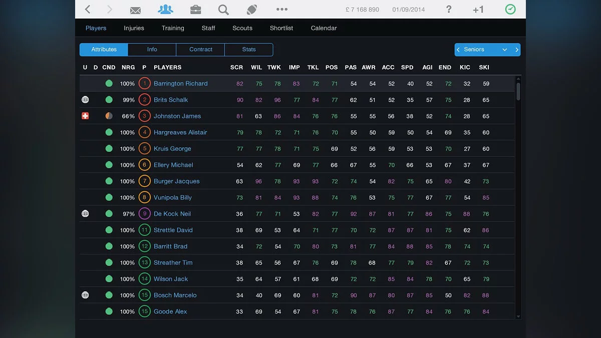 Скриншоты из Pro Rugby Manager 2015 / Картинка 12