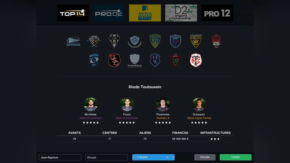 Скриншоты из Pro Rugby Manager 2015 / Картинка 16