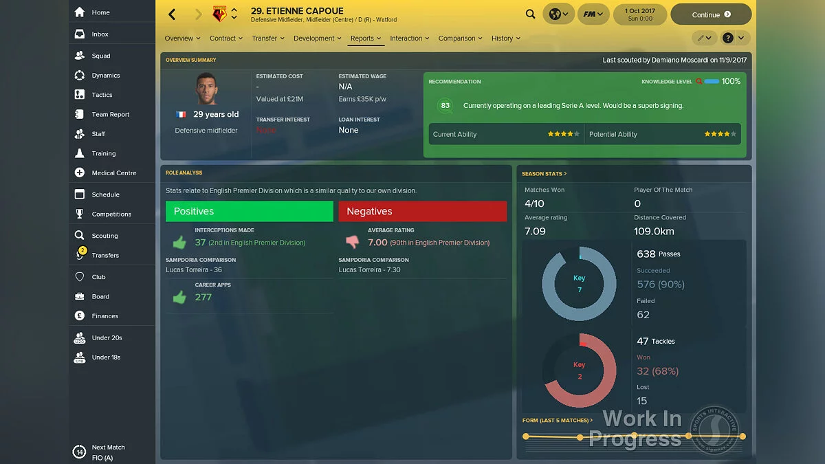 Скриншоты из Football Manager 2018 / Картинка 2