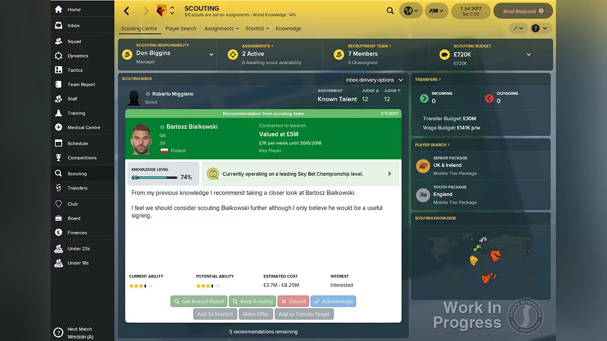 Скриншоты из Football Manager 2018 / Картинка 8