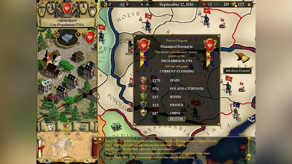 Скриншоты из Europa Universalis / Картинка 15