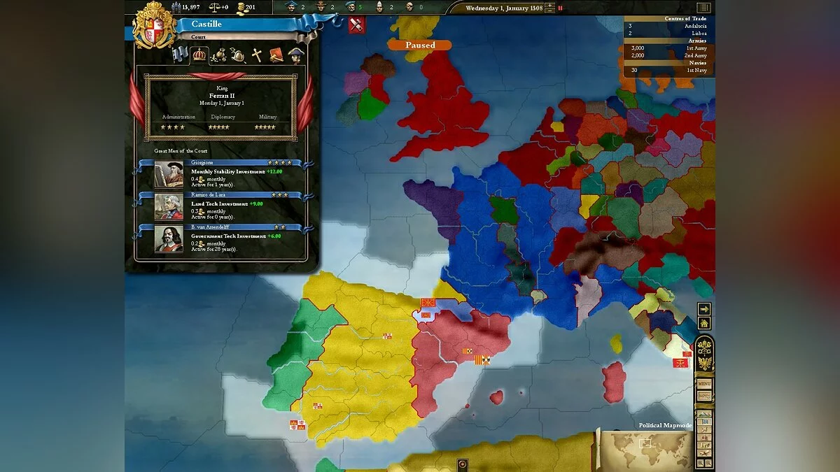 Скриншоты из Europa Universalis 3 / Картинка 70