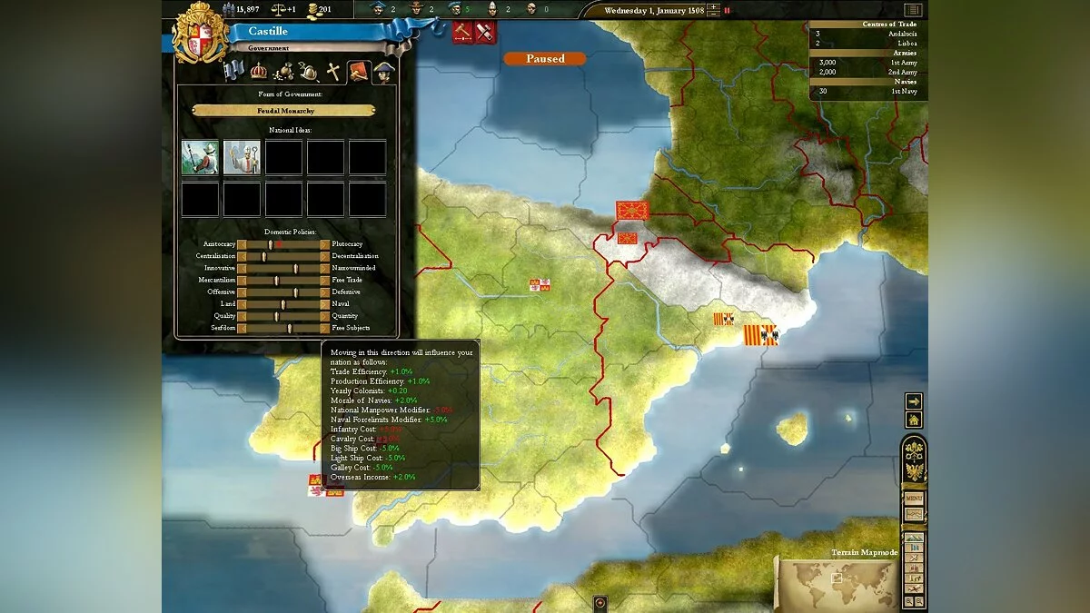 Скриншоты из Europa Universalis 3 / Картинка 75