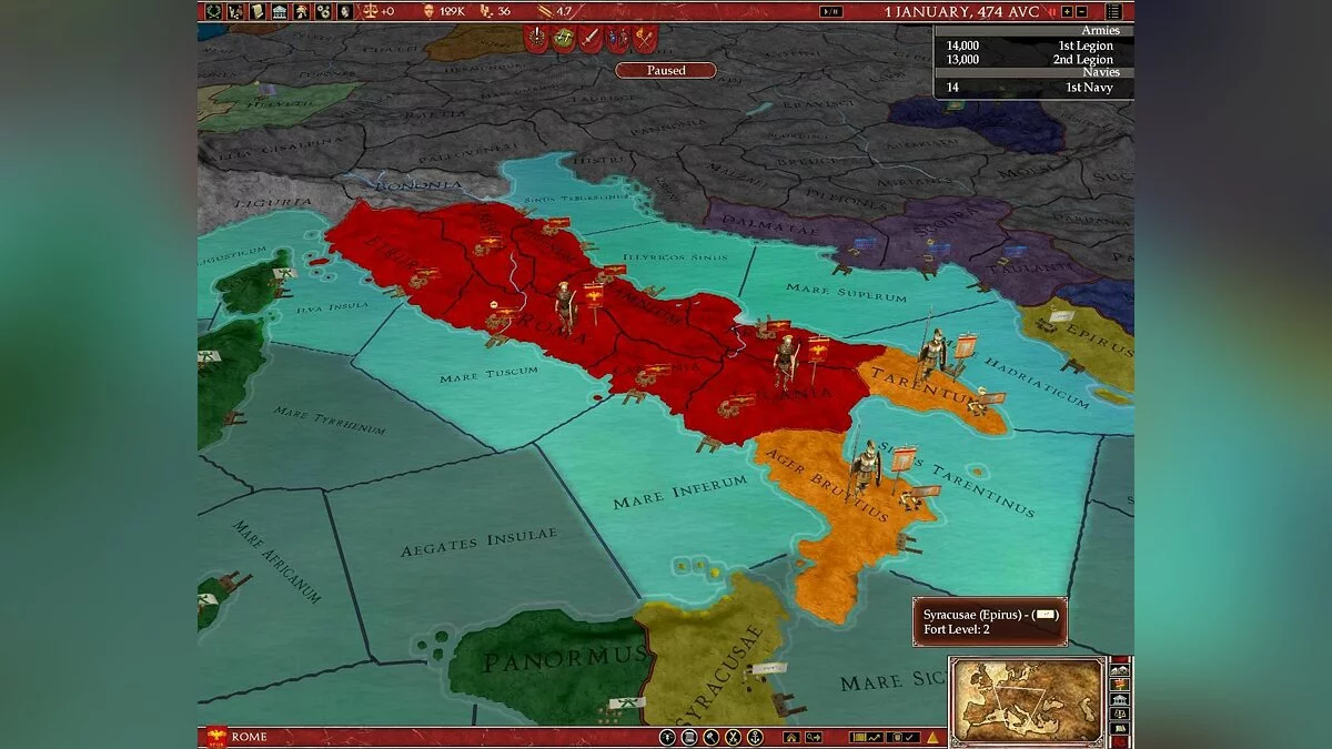Скриншоты из Europa Universalis: Rome / Картинка 1