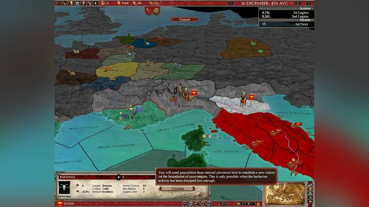 Скриншоты из Europa Universalis: Rome / Картинка 9