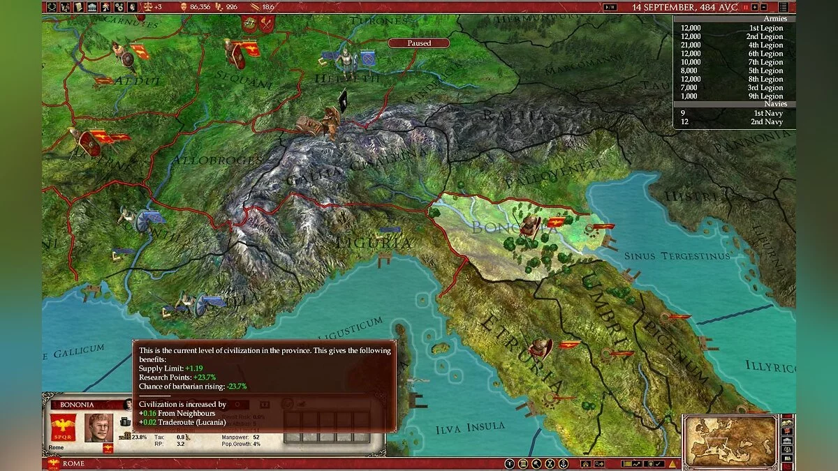 Скриншоты из Europa Universalis: Rome / Картинка 51