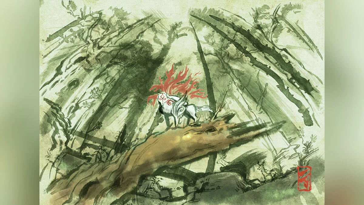 Арт из Okami / Картинка 11