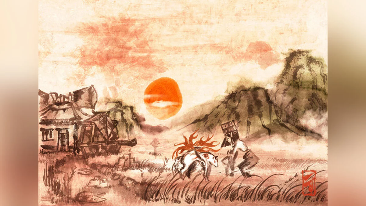 Арт из Okami / Картинка 15