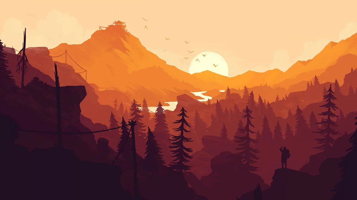 Арт из Firewatch / Картинка 3