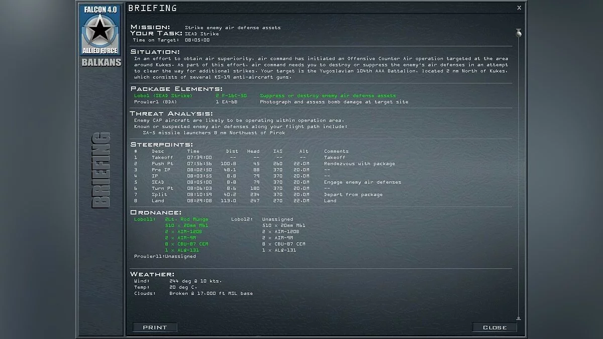 Скриншоты из Falcon 4.0: Allied Force / Картинка 117