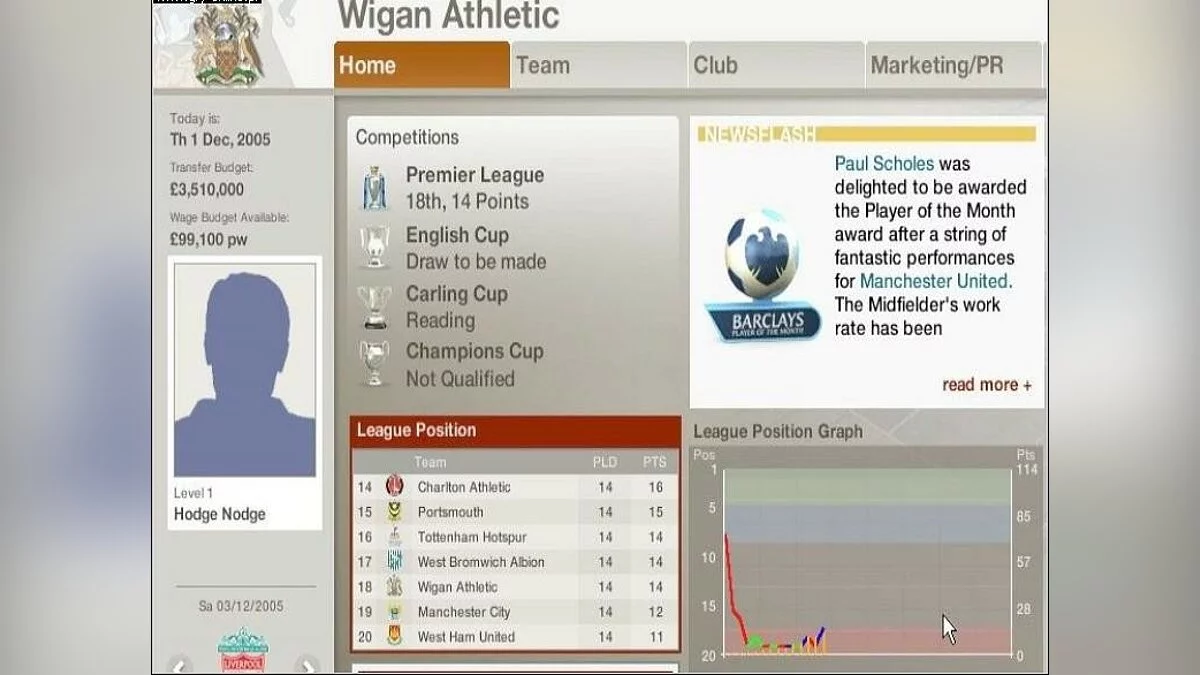 Скриншоты из FIFA Manager 06 / Картинка 5