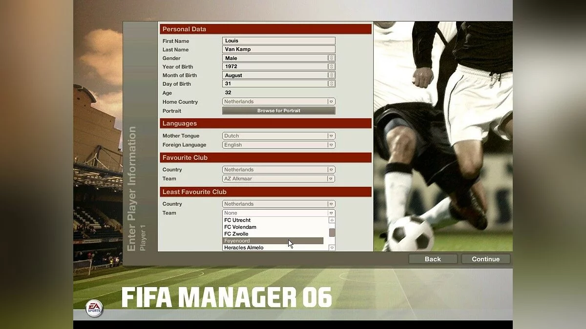 Скриншоты из FIFA Manager 06 / Картинка 11