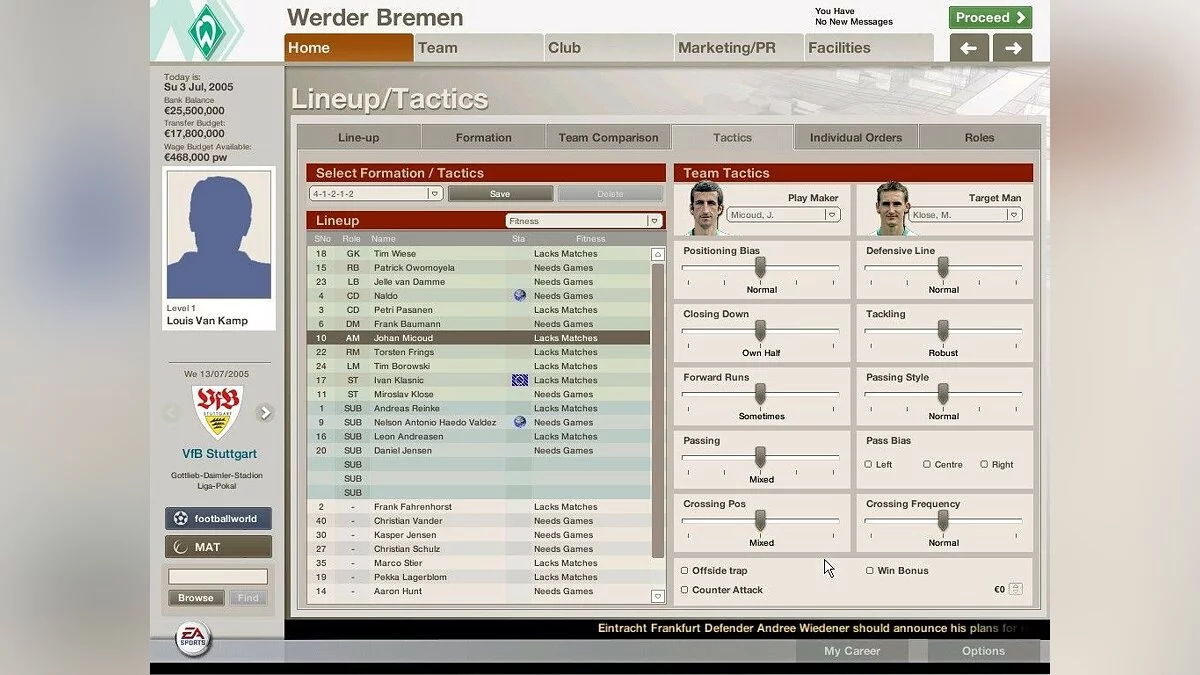 Скриншоты из FIFA Manager 06 / Картинка 18