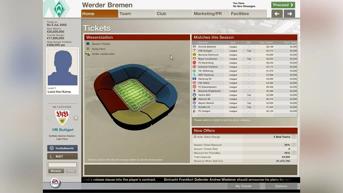 Скриншоты из FIFA Manager 06 / Картинка 24