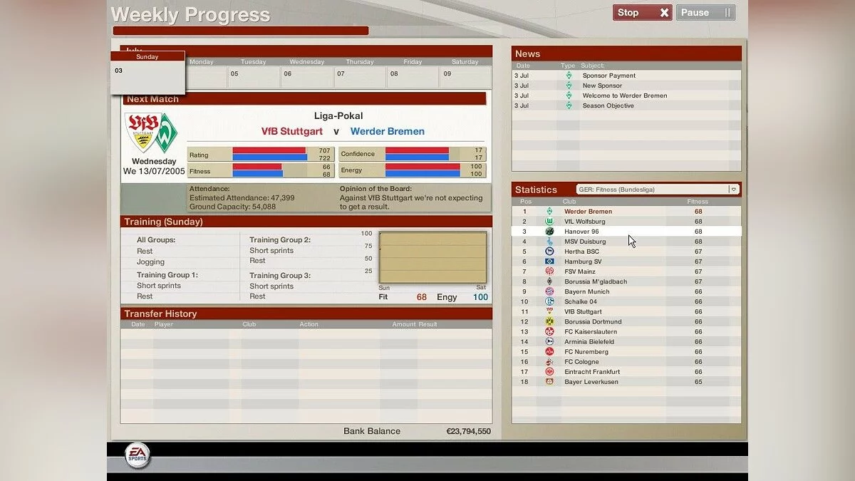 Скриншоты из FIFA Manager 06 / Картинка 26