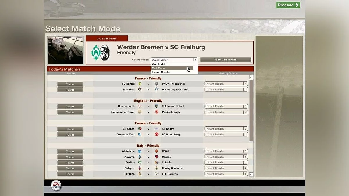 Скриншоты из FIFA Manager 06 / Картинка 28