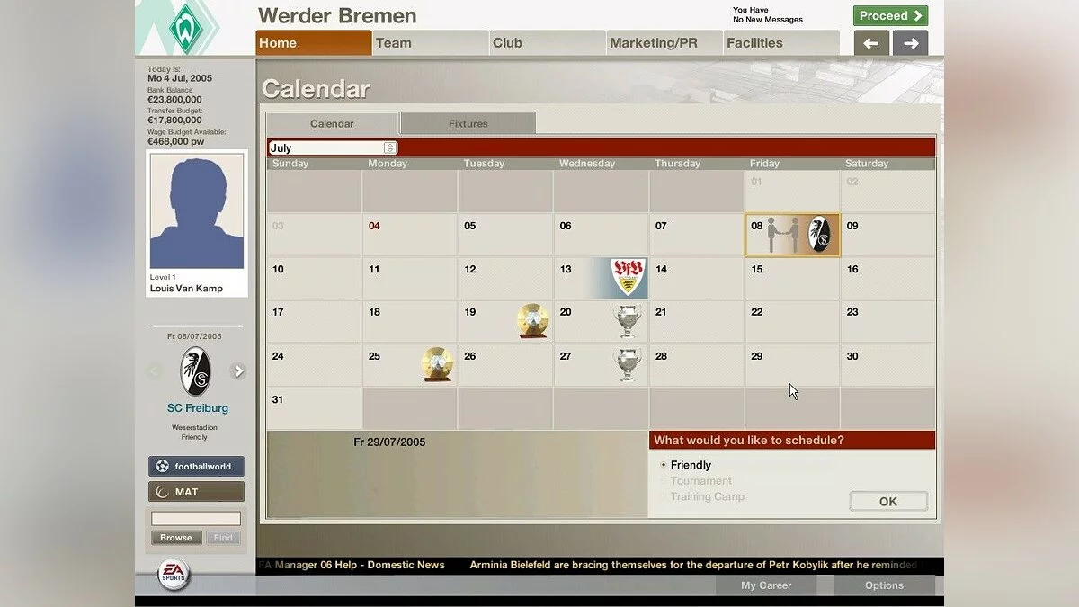 Скриншоты из FIFA Manager 06 / Картинка 27