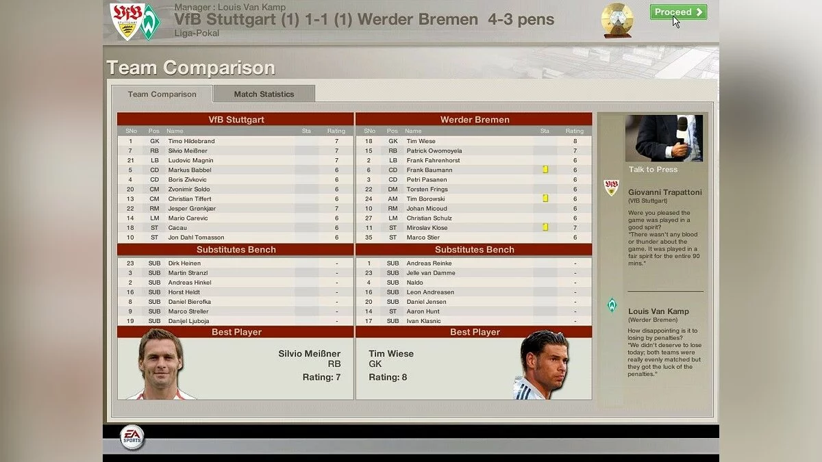 Скриншоты из FIFA Manager 06 / Картинка 40
