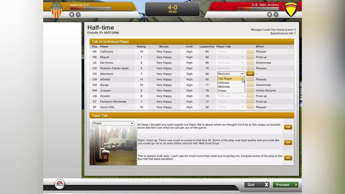 Скриншоты из FIFA Manager 07 / Картинка 46