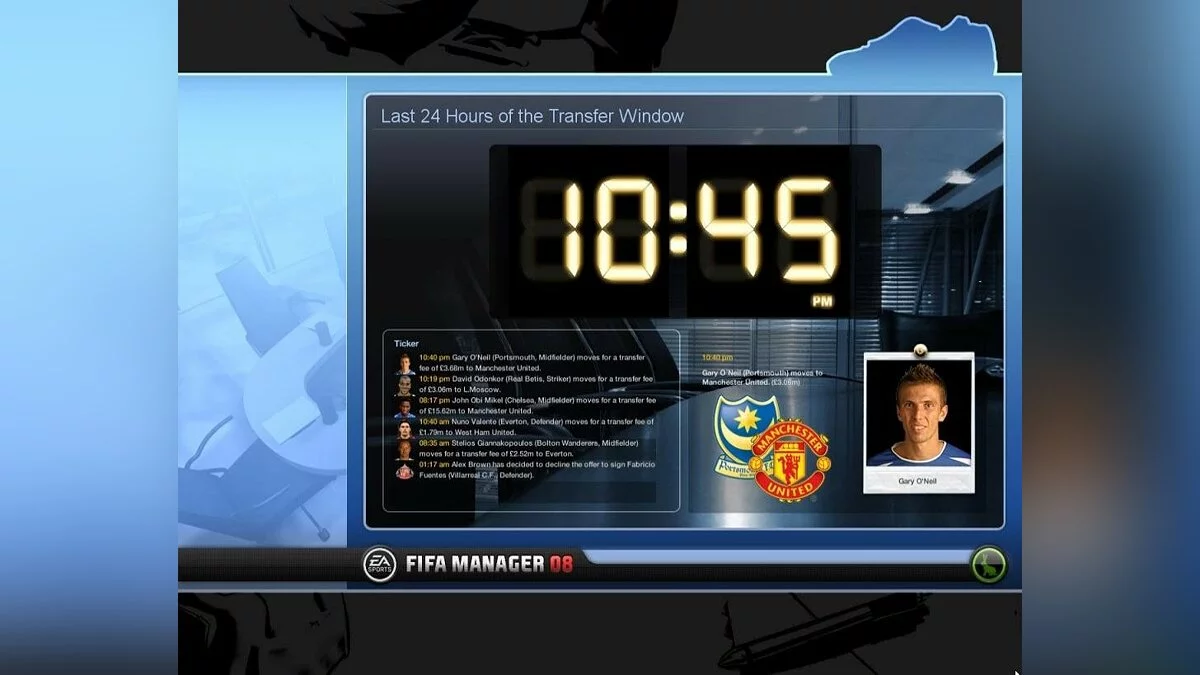 Скриншоты из FIFA Manager 08 / Картинка 8