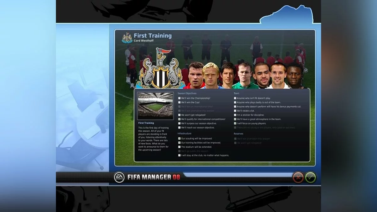 Скриншоты из FIFA Manager 08 / Картинка 20