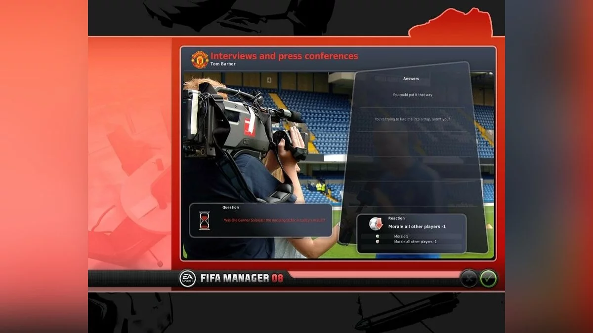 Скриншоты из FIFA Manager 08 / Картинка 26
