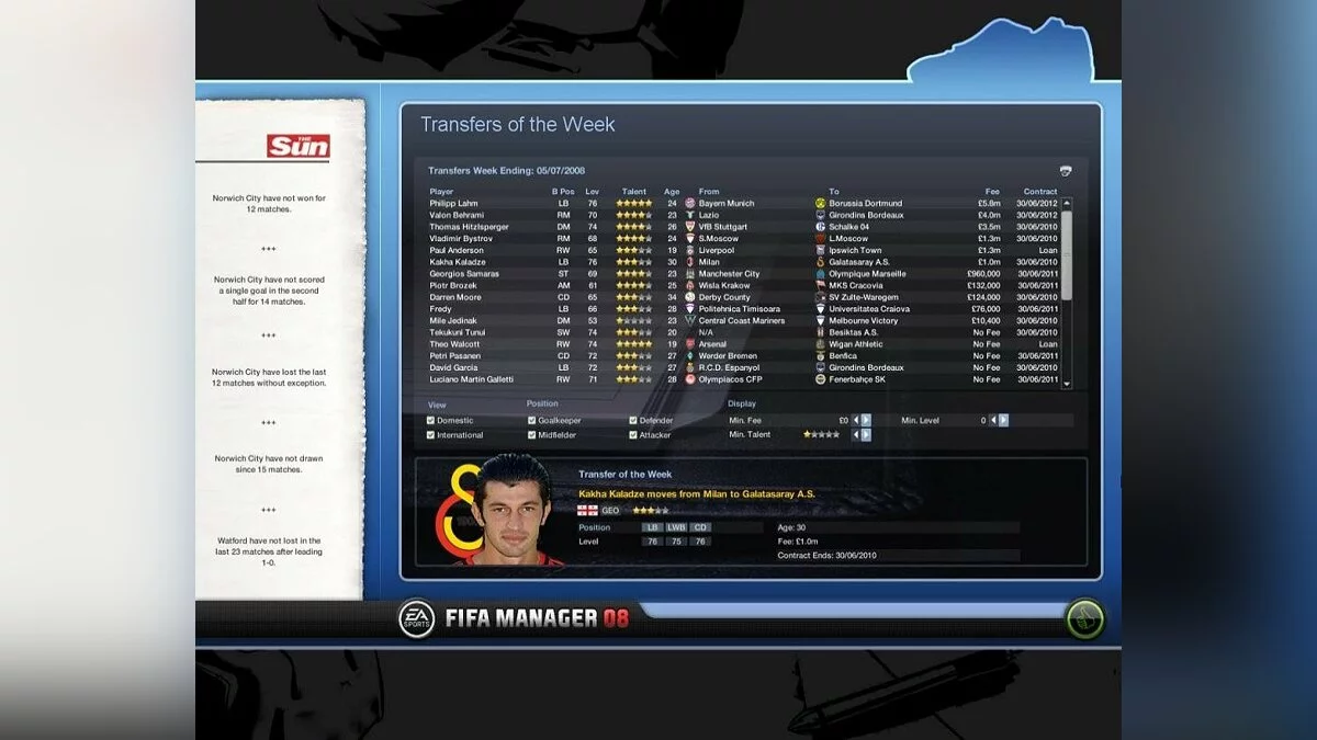 Скриншоты из FIFA Manager 08 / Картинка 46