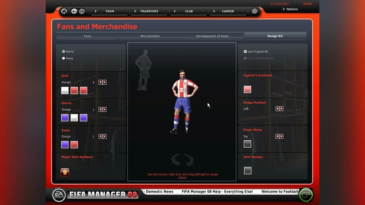 Скриншоты из FIFA Manager 08 / Картинка 54