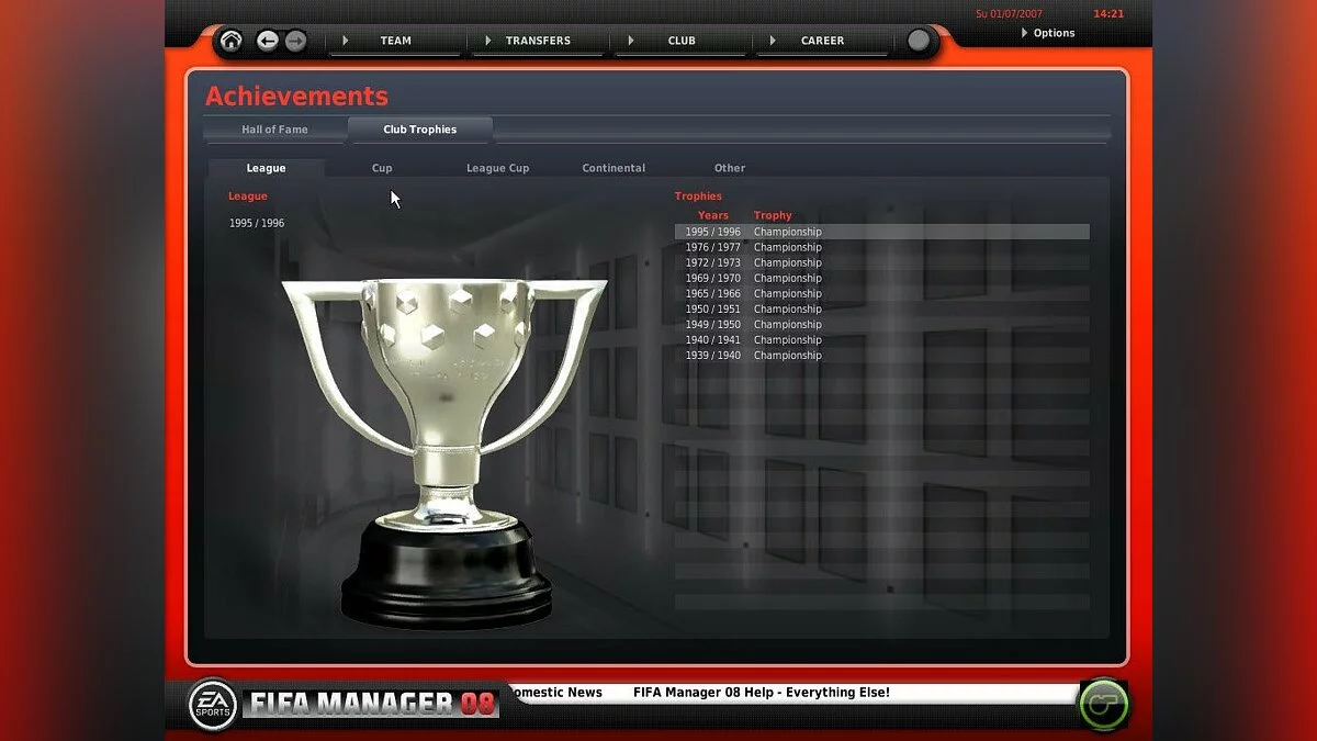 Скриншоты из FIFA Manager 08 / Картинка 55