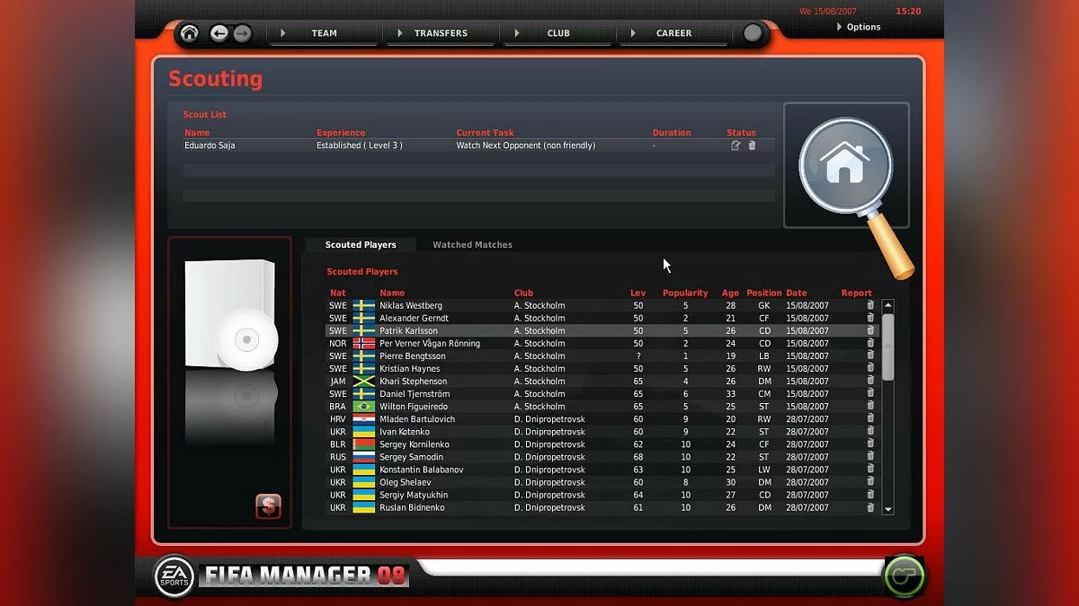 Скриншоты из FIFA Manager 08 / Картинка 62