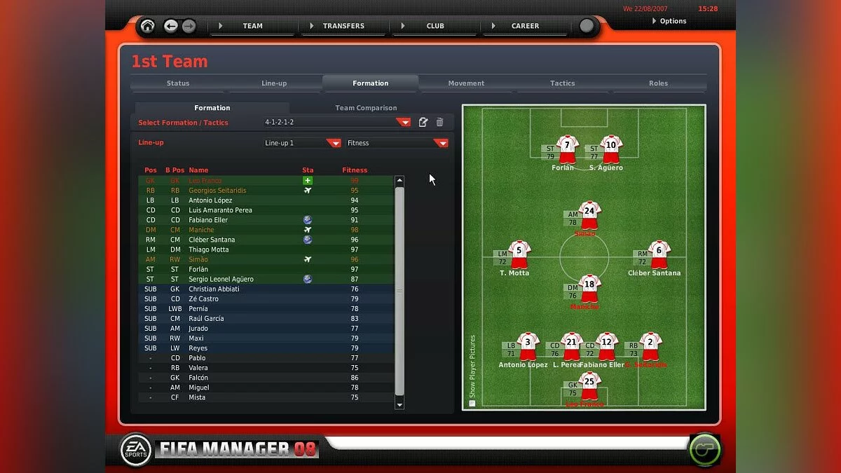 Скриншоты из FIFA Manager 08 / Картинка 66