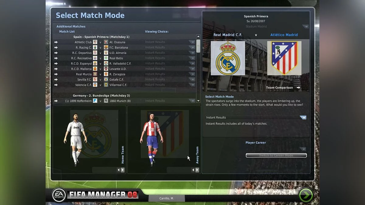 Скриншоты из FIFA Manager 08 / Картинка 68