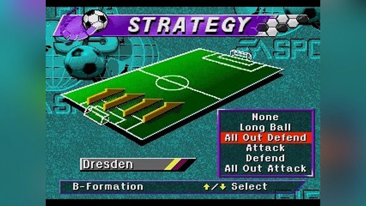 Скриншоты из FIFA Soccer 95 / Картинка 15