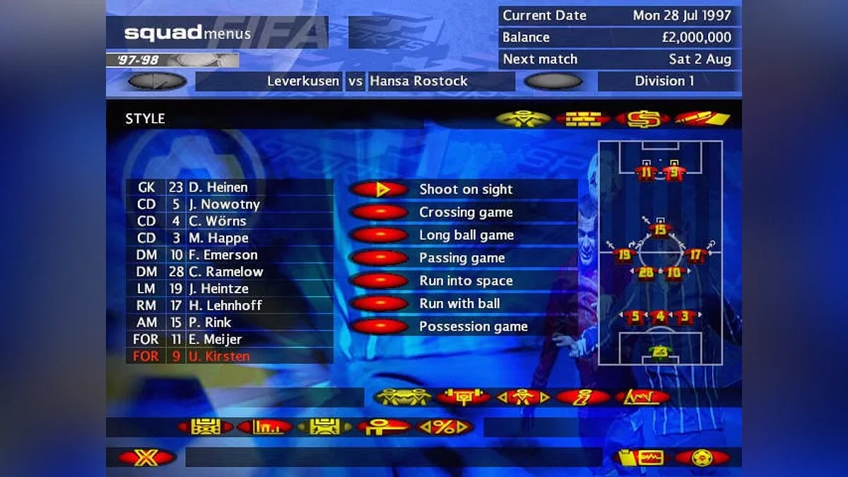 Скриншоты из FIFA Soccer Manager / Картинка 8