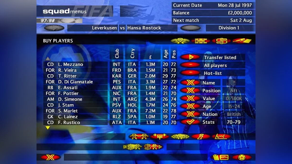 Скриншоты из FIFA Soccer Manager / Картинка 11