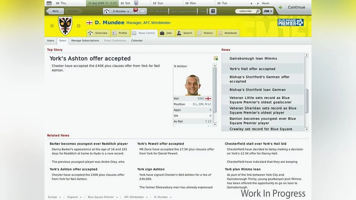 Скриншоты из Football Manager 2010 / Картинка 13