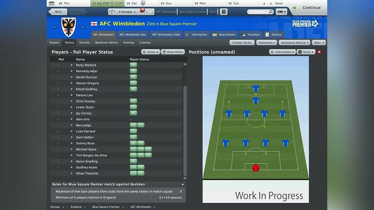 Скриншоты из Football Manager 2010 / Картинка 21